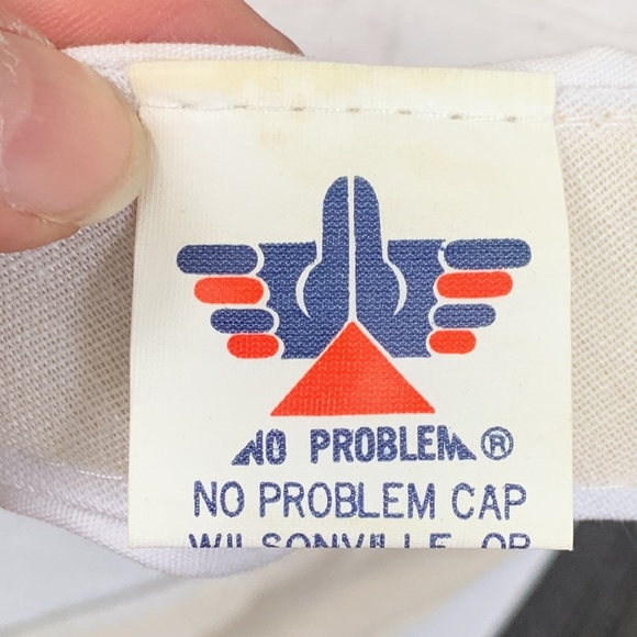 Vintage Boston MA Baseball Hat Unisex OSFA White Adjustable Long Brim No Problem - Picture 16 of 17